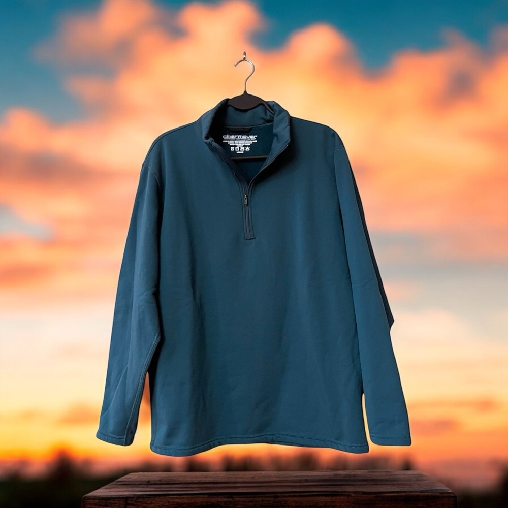 Obermeyer MENS Teal 1/4 Zip Activewear Jacket